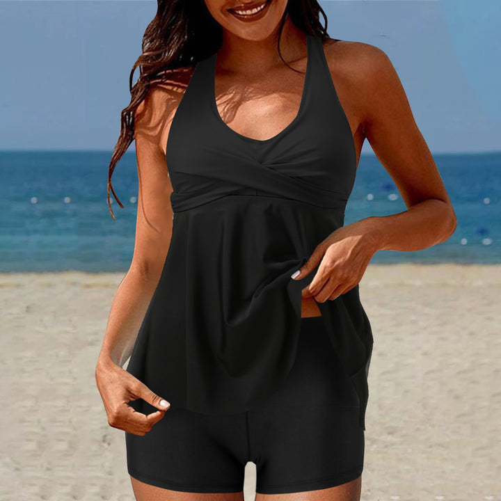 Damen Tankini-Set mit Hohe Taille und Sportlichem Flair Echo Archiv