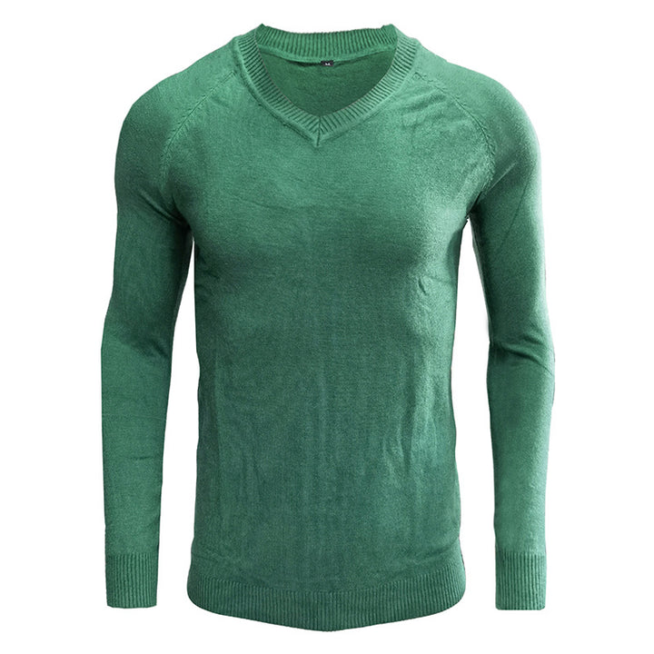 Herren V-Ausschnitt Feinstrickpullover Echoarchiv