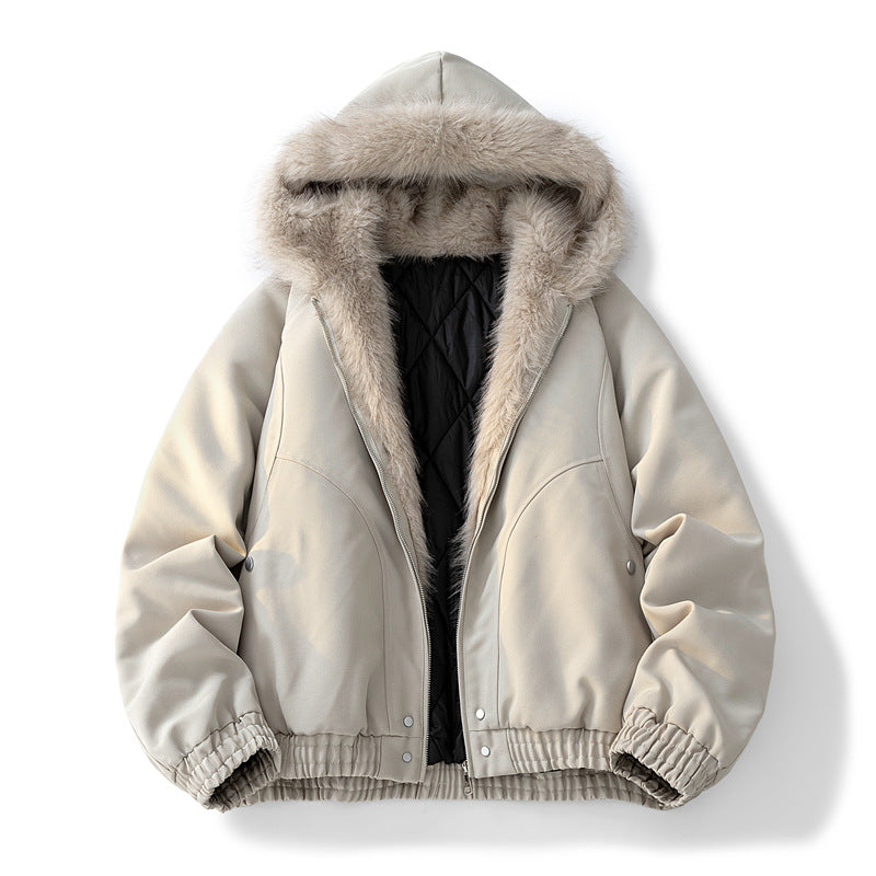 Herren Modische Camouflage-Winterjacke mit abnehmbarer Kapuze Echoarchiv