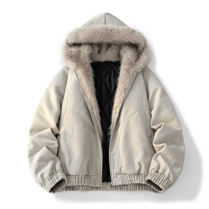 Herren Modische Camouflage-Winterjacke mit abnehmbarer Kapuze Echoarchiv