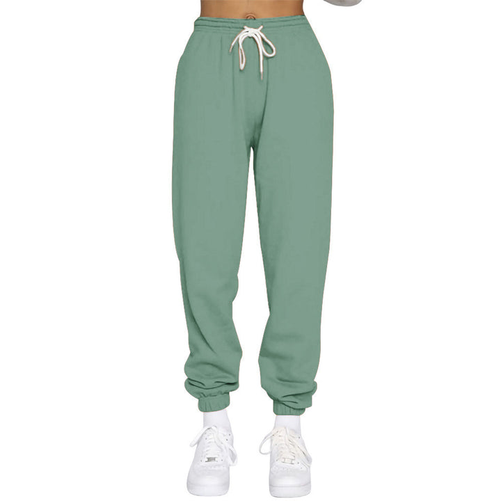 Damen nan High‑Waist Relax-Jogginghose mit elastischem Komfortbund, Kordelzug und gerippten Knöchelbündchen Echo Archiv