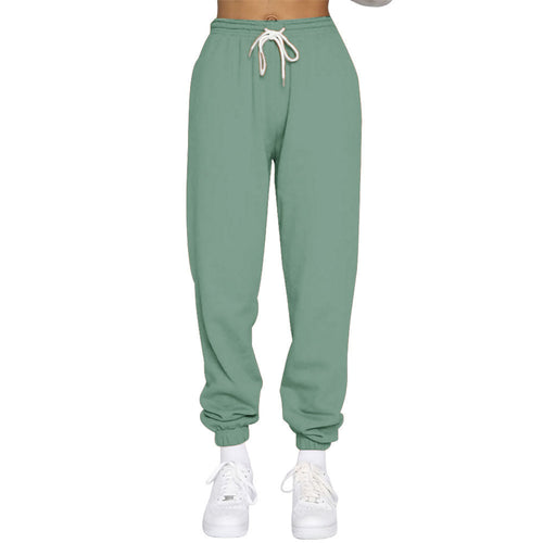 Damen nan High‑Waist Relax-Jogginghose mit elastischem Komfortbund, Kordelzug und gerippten Knöchelbündchen Echo Archiv