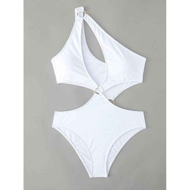 Damen Cut-Out Badeanzug mit modischem Ringdetail und figurformendem Schnitt Echo Archiv