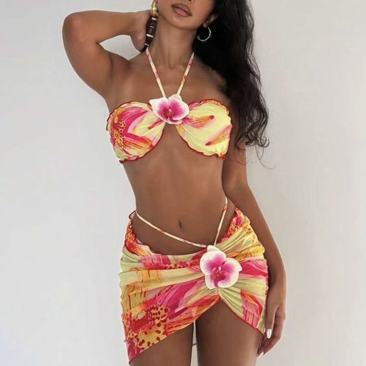 Damen Bikini-Set mit floralem Wickelrock Echo Archiv