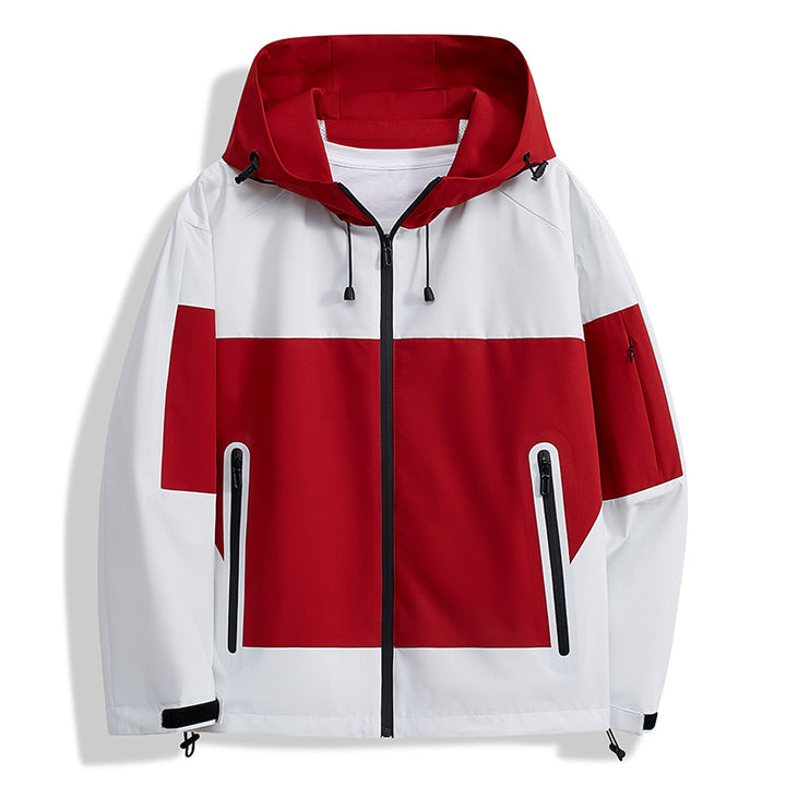Herren Funktionsjacke mit atmungsaktiven Einsätzen und verstellbarer Kapuze Echoarchiv