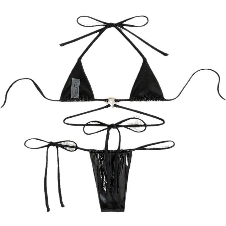 Damen Triangel-Bikini mit raffiniertem Ring-Detail und verstellbaren Trägern Echo Archiv