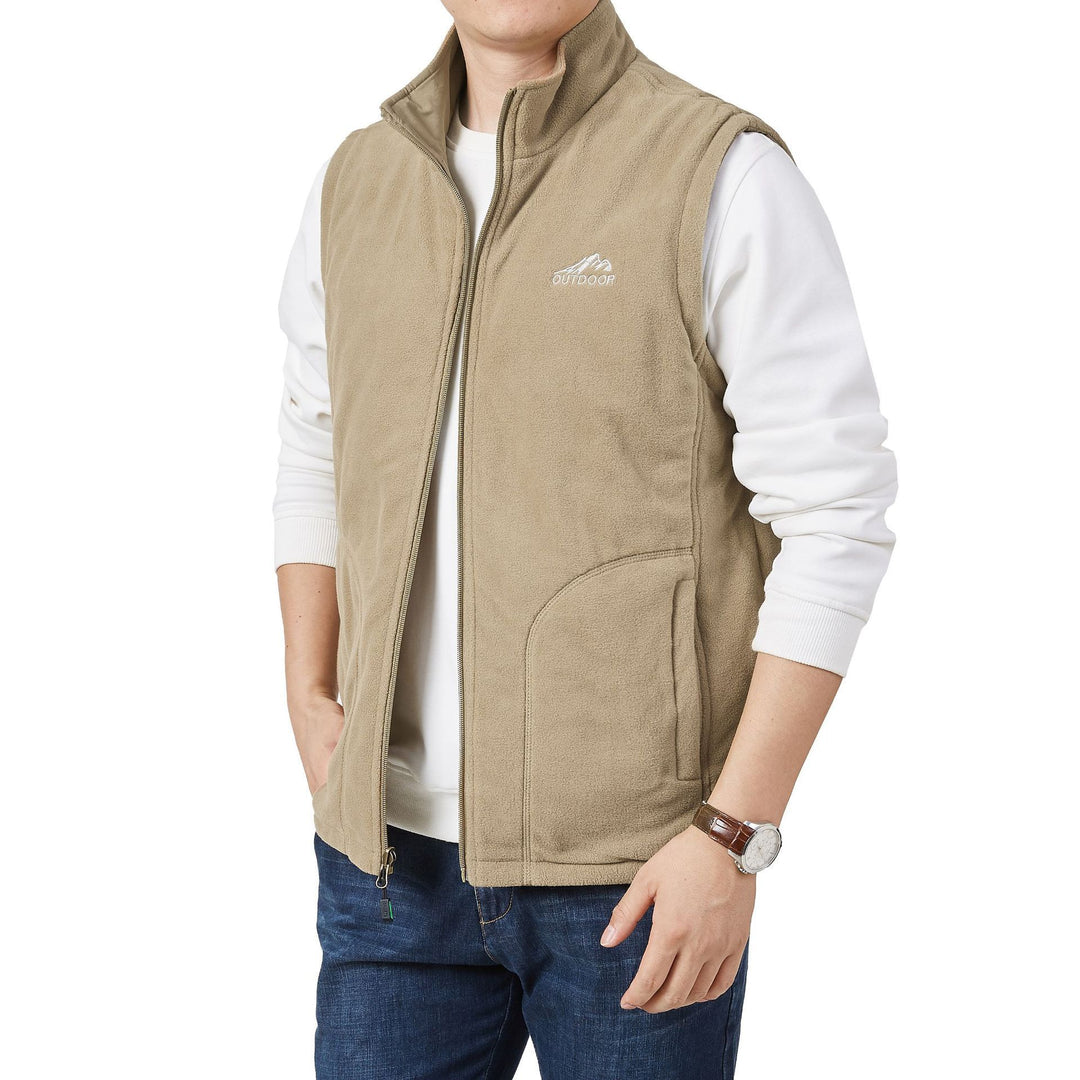 Herren Fleece-Weste mit hohem Kragen Echo Archive