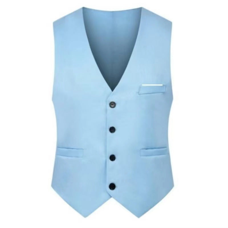 Herren nan elegante Satinweste mit V-Ausschnitt und schmal geschnittene Anzughose Echo Archiv