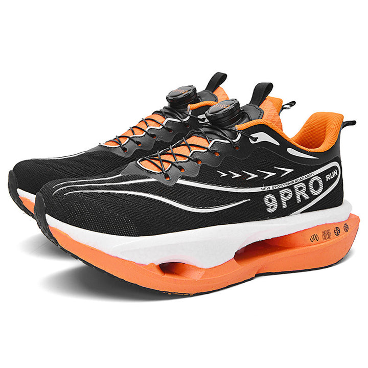 Unisex gedämpfte Performance-Laufschuhe mit Hohlkern-Plateausohle und Drehverschluss – Norré