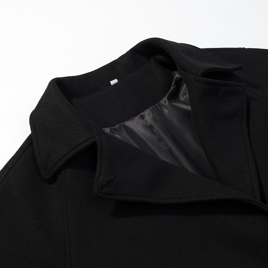 Damen Doppelreihiger Oversize-Wollmix-Mantel mit fallendem Revers und langer Silhouette Echo Archiv