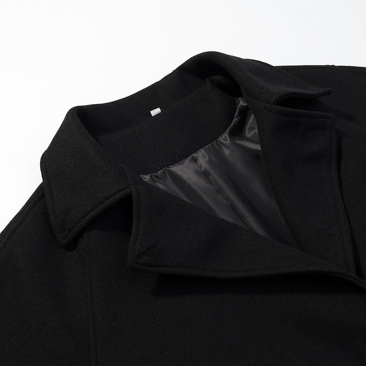 Damen Doppelreihiger Oversize-Wollmix-Mantel mit fallendem Revers und langer Silhouette Echo Archiv
