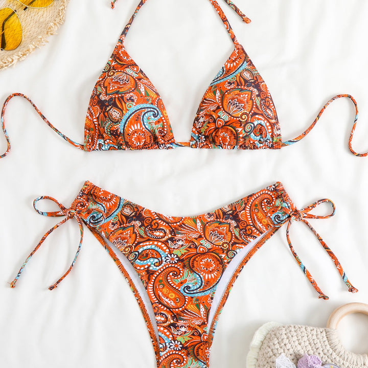 Damen Triangel-Bikini mit raffinierter Paisley-Optik Echo Archiv