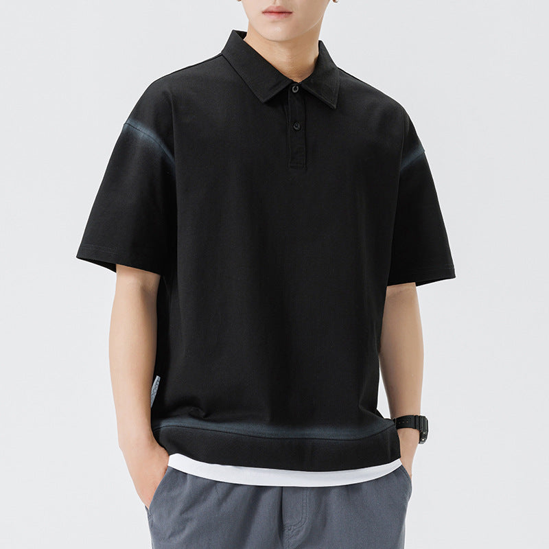 Herren lässiges Poloshirt mit modernem Schnitt und atmungsaktivem Material Echoarchiv