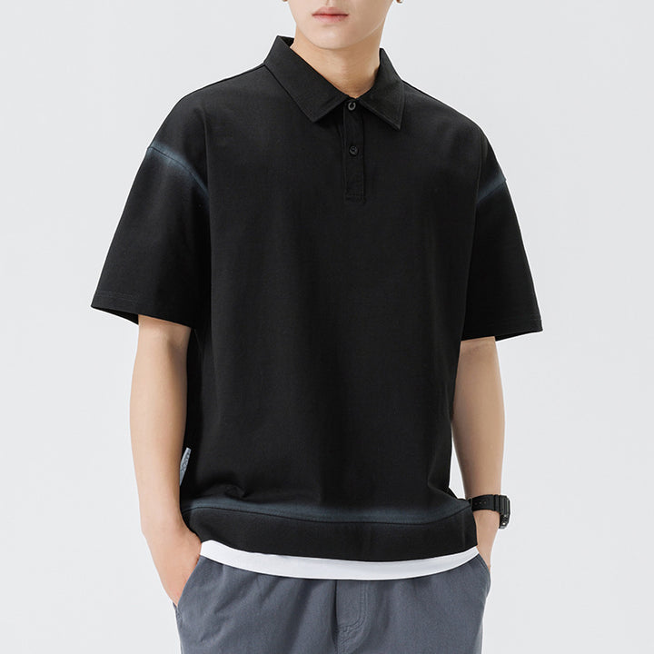 Herren lässiges Poloshirt mit modernem Schnitt und atmungsaktivem Material Echoarchiv