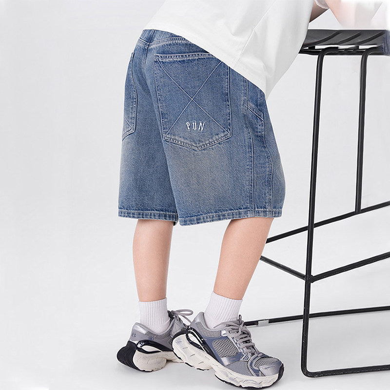 Jungen lässige Denim-Shorts mit einzigartigen Details Echo Archiv