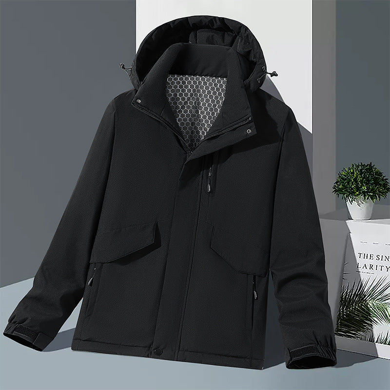 Herren Wetterfeste technische Jacke Echo Archiv