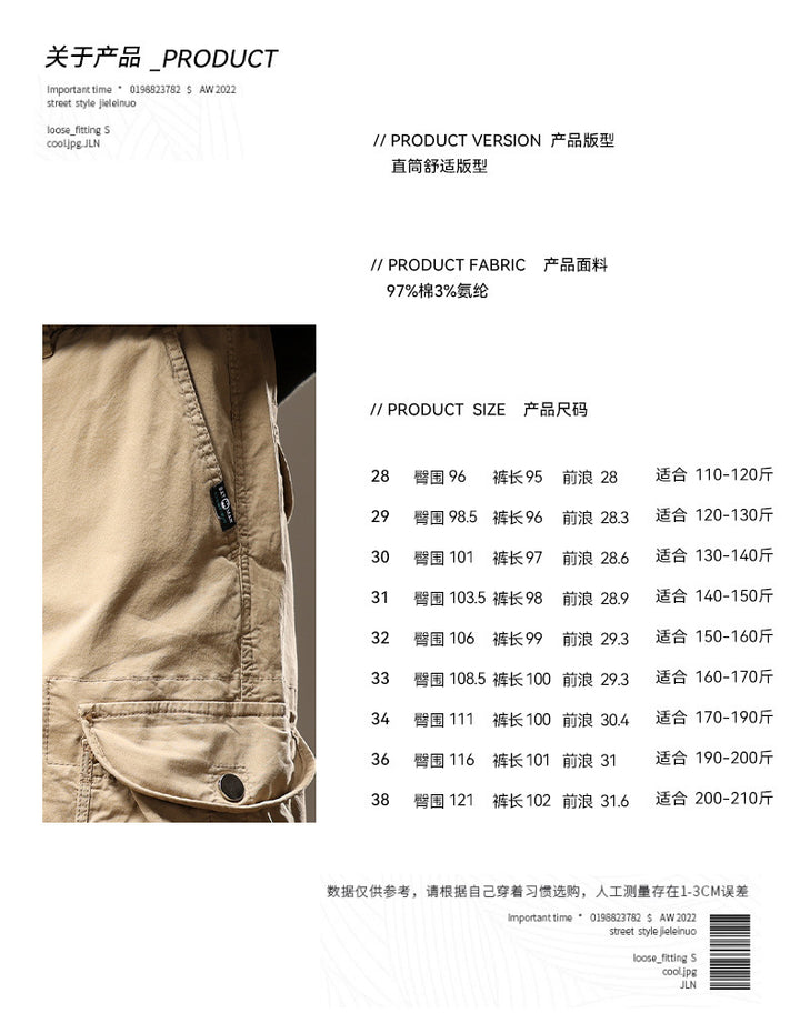 Herren Militärisch inspirierte Cargo-Joggerhose mit Tunnelzugbund und Klapp-Utility‑Taschen Echo Archiv