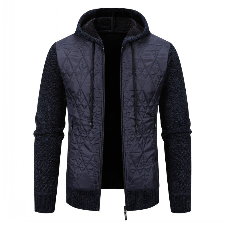 Herren gesteppte Übergangsjacke mit hohem Kragen und modernem Design Echoarchiv