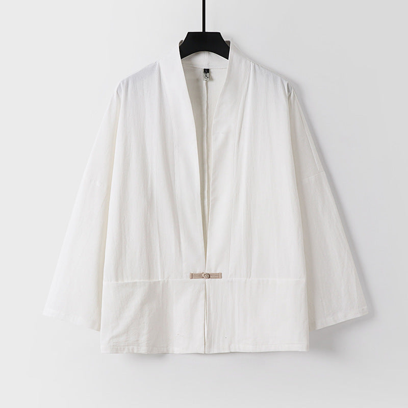 Damen Leichte Kimono-Jacke aus Baumwollmix mit lockerer Passform Echoarchiv
