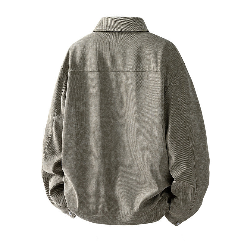 Herren Gemusterte Cordjacke mit praktischen Taschen Echo Archiv