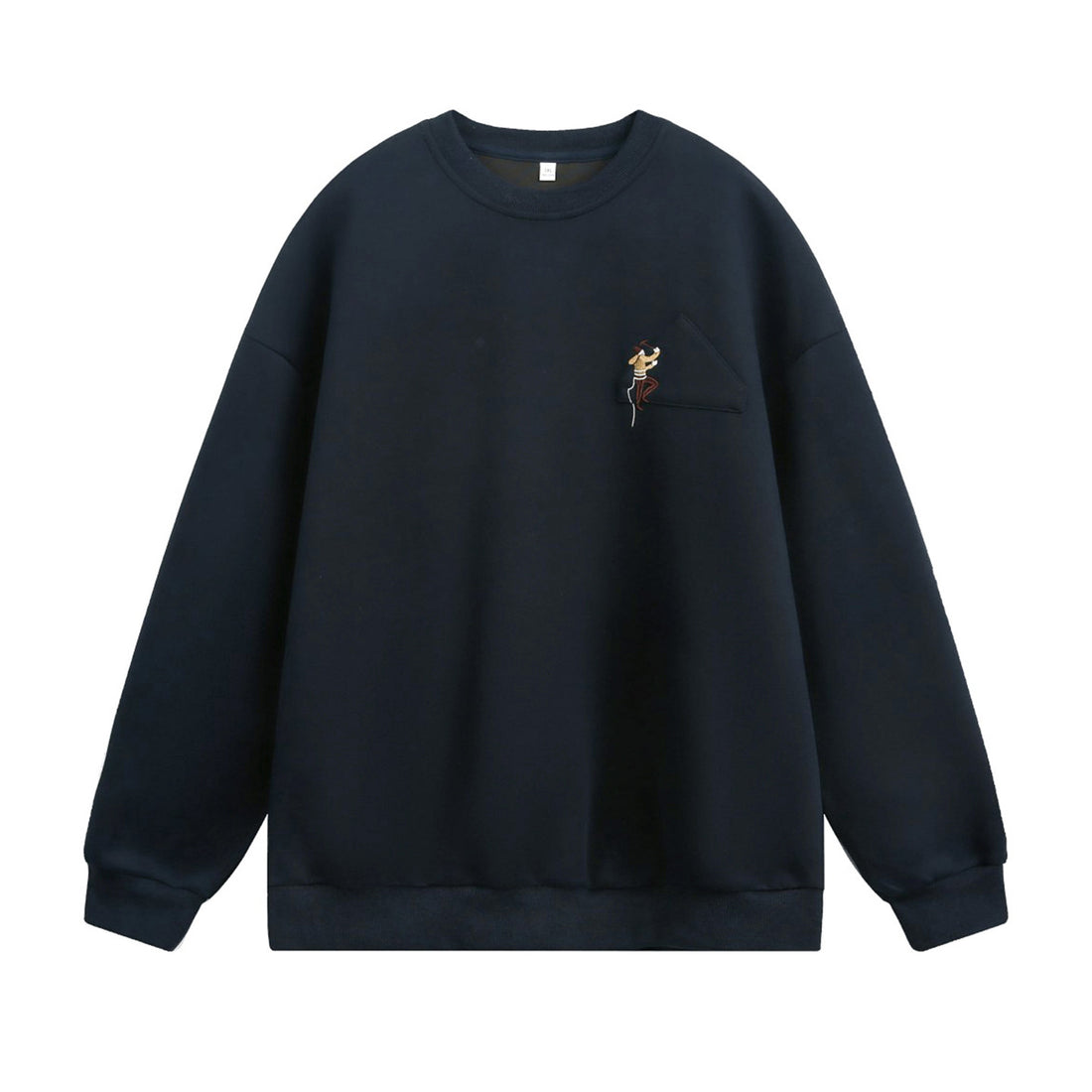 Unisex Oversize Sweatshirt mit aufgesetzter Brusttasche und Kletterer‑Stickerei Echo Archiv