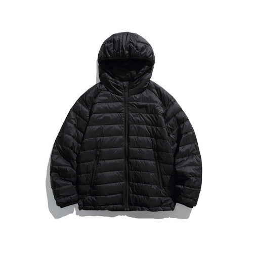 Unisex Ultraleichte gesteppte Kapuzenjacke mit Thermofüllung und Reißverschlusstaschen Echo Archiv