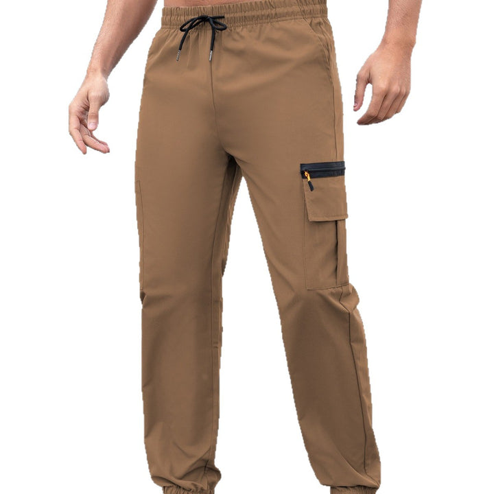 Herren Technische Cargo-Jogginghose mit Reißverschlusstaschen, Tunnelzug und elastischen Knöchelbündchen Echo Archiv