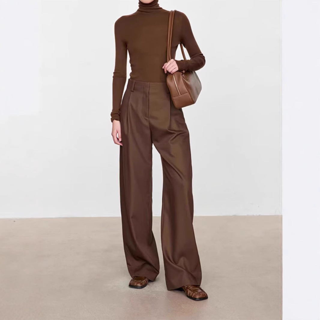 Damen Elegante und bequeme High-Waist Culotte-Hose Echoarchiv