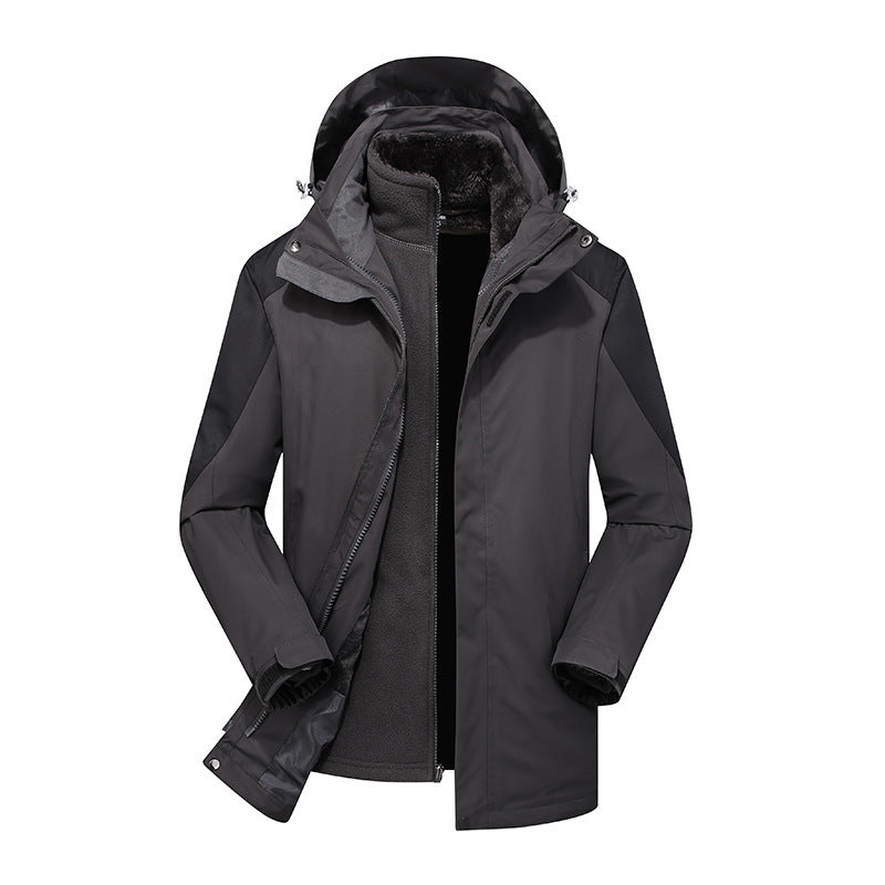 Damen Modulare Softshell-Regenjacke mit herausnehmbarer Fleece-Innenjacke und verstellbarer Kapuze – Célinea