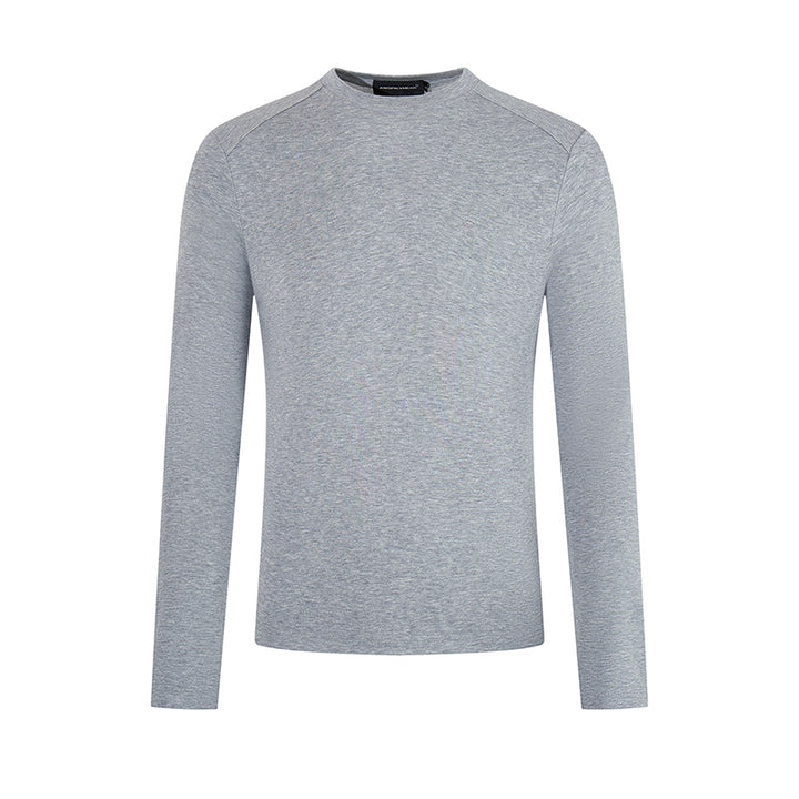 Herren Feinstrick-Pullover mit Rundhalsausschnitt aus Merinowolle Echoarchiv