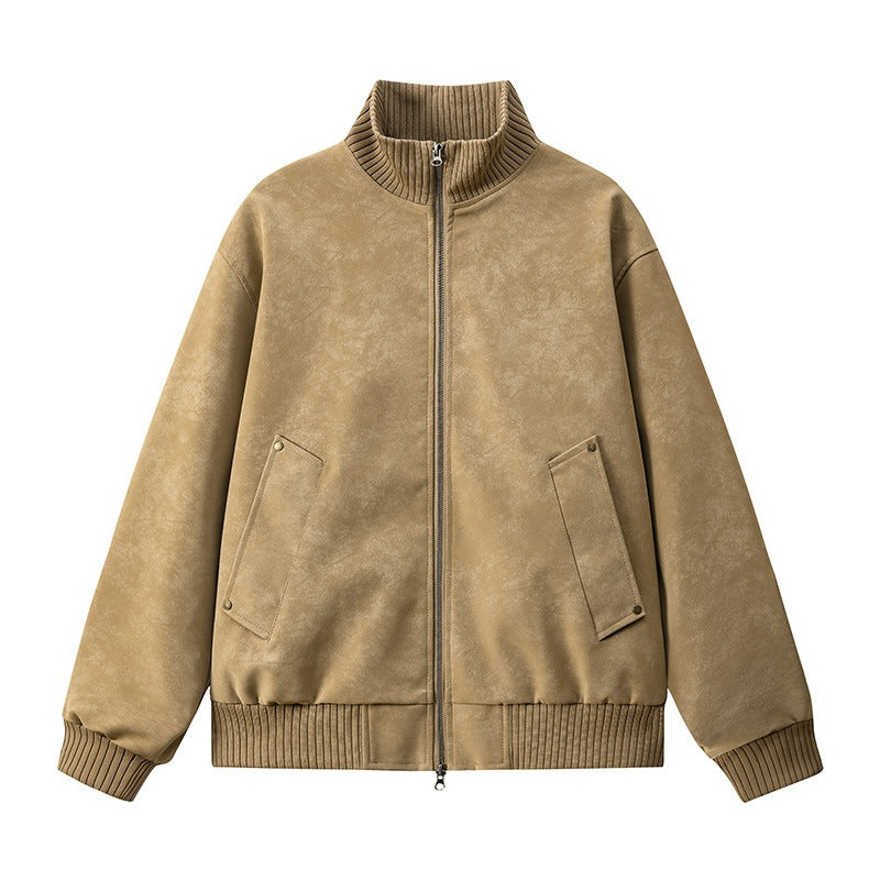 Damen Elegante Kunstlederjacke mit Stehkragen Echo Archiv