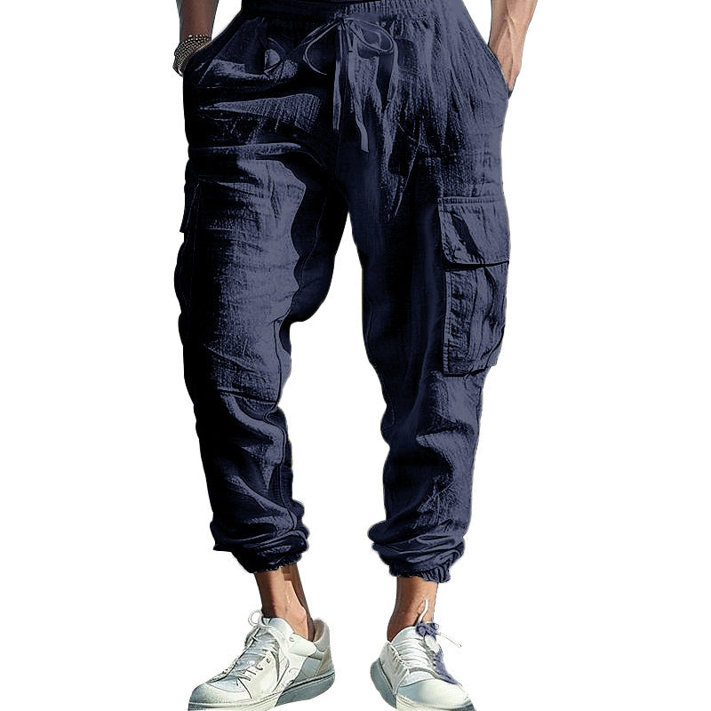 Herren Cargo-Hose mit elastischem Bund und vielseitigen Taschen Echoarchiv