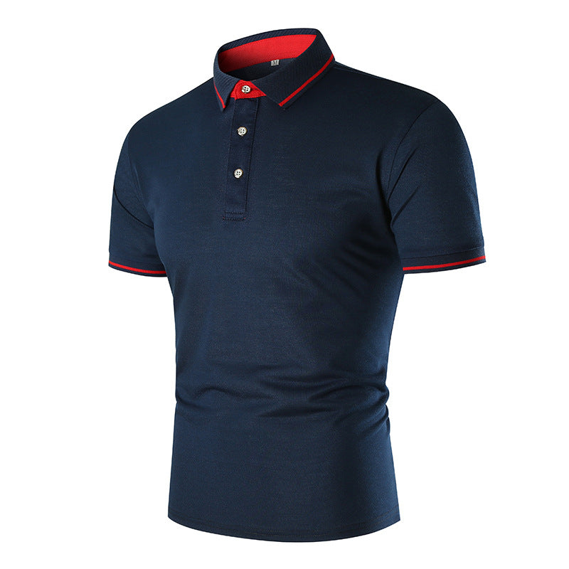Herren Poloshirt mit kontrastierendem Kragen und atmungsaktiven Eigenschaften Echoarchiv