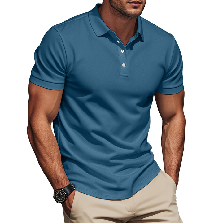 Herren Poloshirt mit atmungsaktiver Struktur und modernem Design Echoarchiv