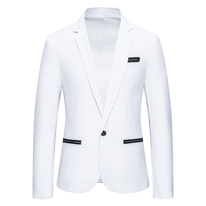 Herren eleganter Blazer mit modischem Schnitt und feinen Akzenten Echoarchiv