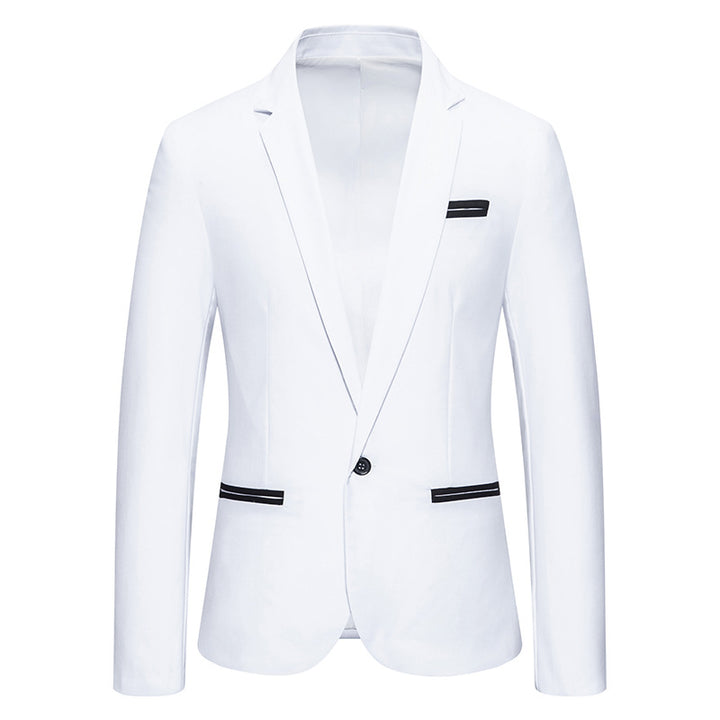Herren eleganter Blazer mit modischem Schnitt und feinen Akzenten Echoarchiv