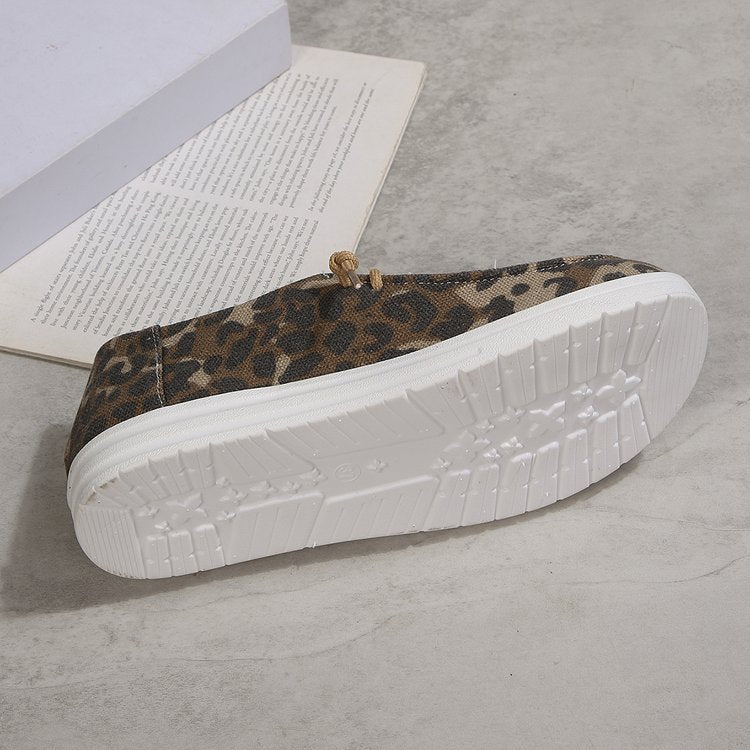 Damen Modische Loafers mit Leo-Muster Echo Archiv