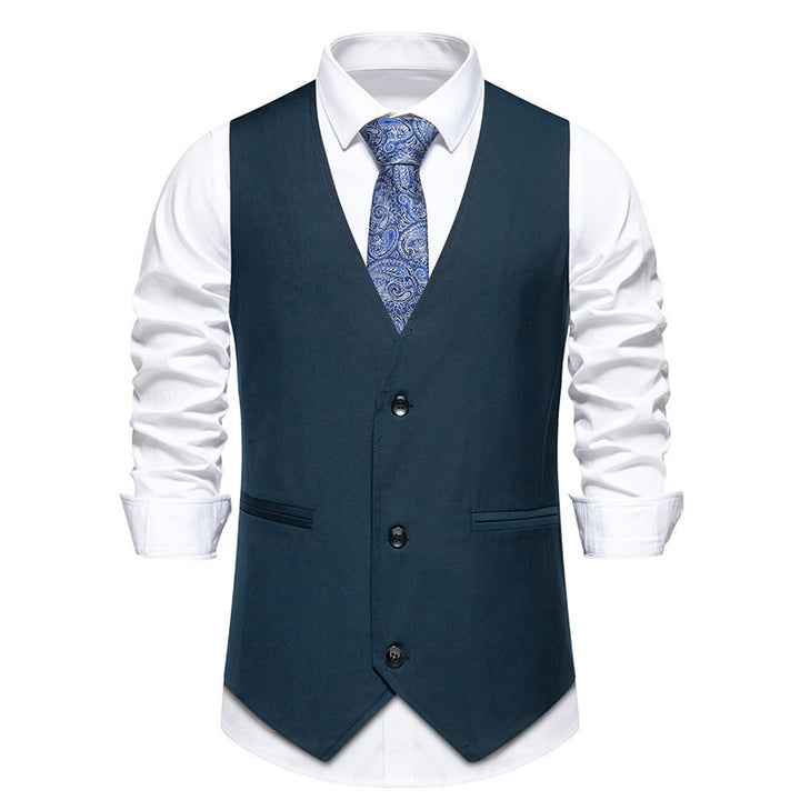 Herren elegante Anzugweste mit stilvollem Schnitt und hochwertigen Details Echoarchiv