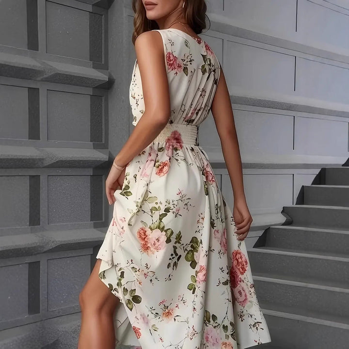 Damen Verspieltes A-Linien Kleid mit floralen Details Echoarchiv