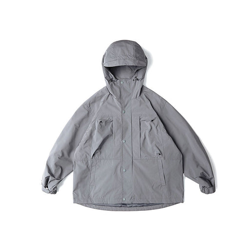 Unisex Wasserabweisende Oversize-Parka-Jacke mit Kapuze und Multifunktions-Taschen Echo Archiv