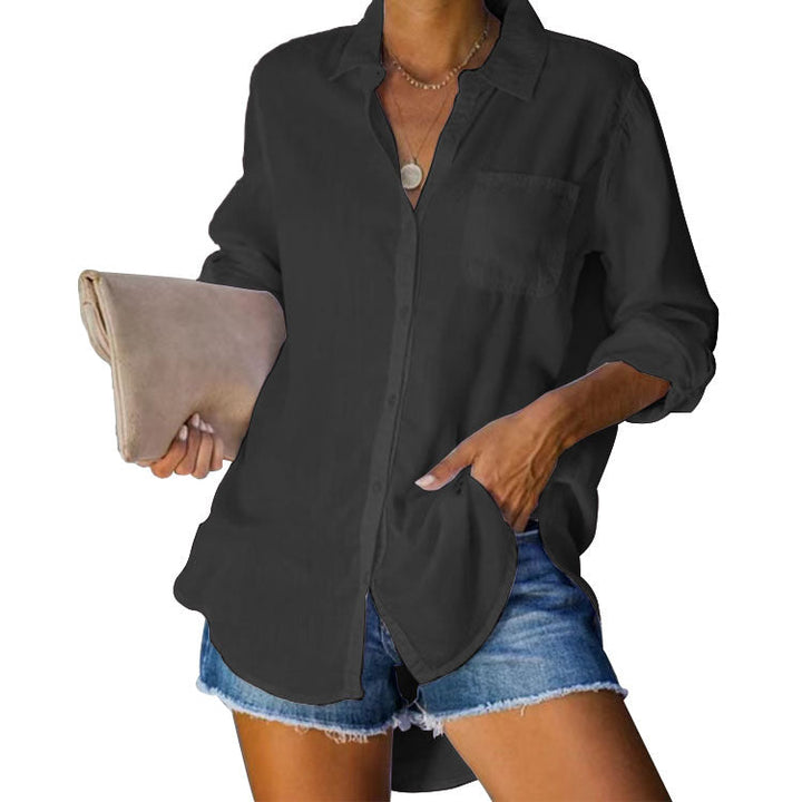 Damen lässige Bluse aus leichtem Stoff Echoarchiv