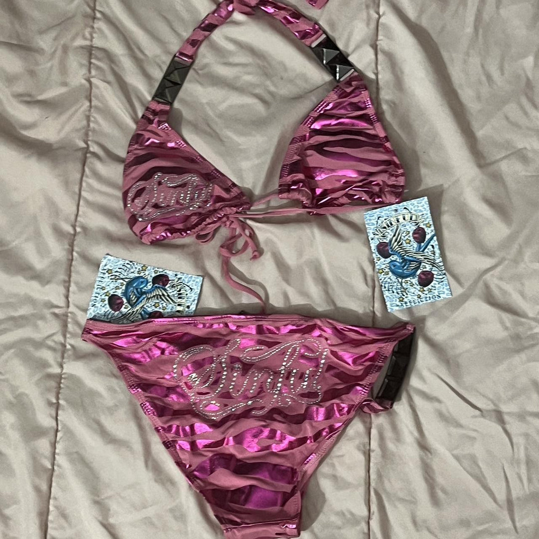 Damen Bikini-Set mit funkelndem Detail und außergewöhnlichem Design Echo Archiv