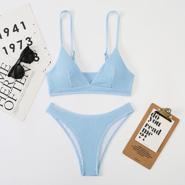 Damen Triangle-Bikini mit strukturiertem Stoff Echo Archiv