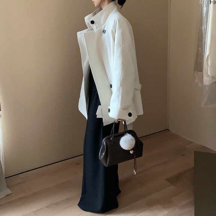 Damen ModischeOversized Übergangsjacke Echoarchiv