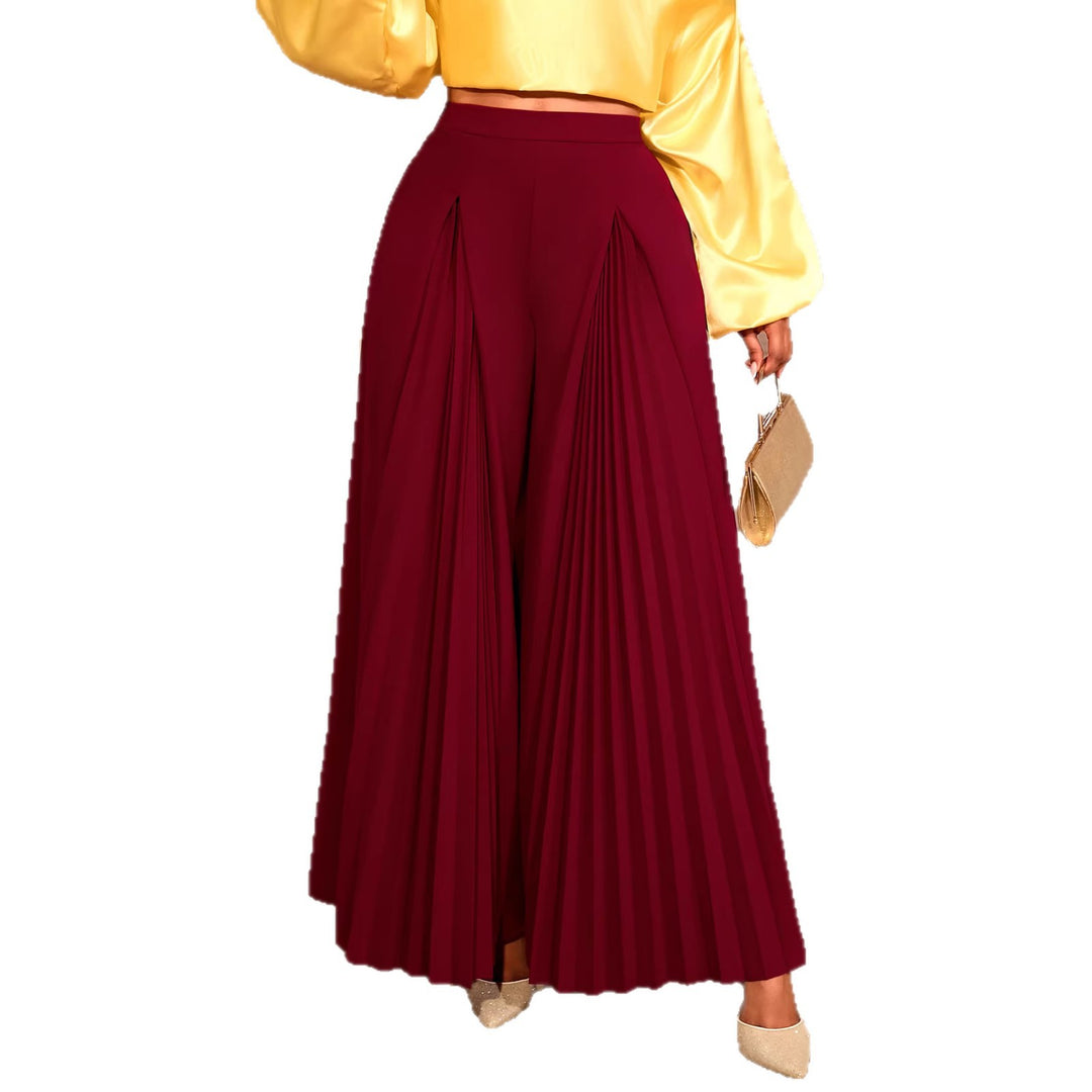 Damen Plisseehose mit hohem Bund und elegantem Faltenwurf Echo Archiv