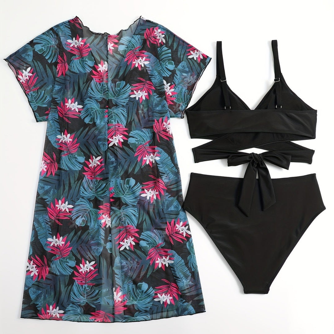 Damen Wickelkleid und Bikini-Set Echo Archiv