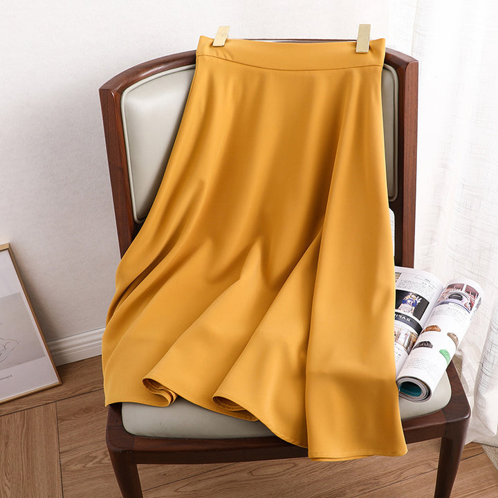 Damen Eleganter Midirock mit schwingendem Schnitt Echoarchiv