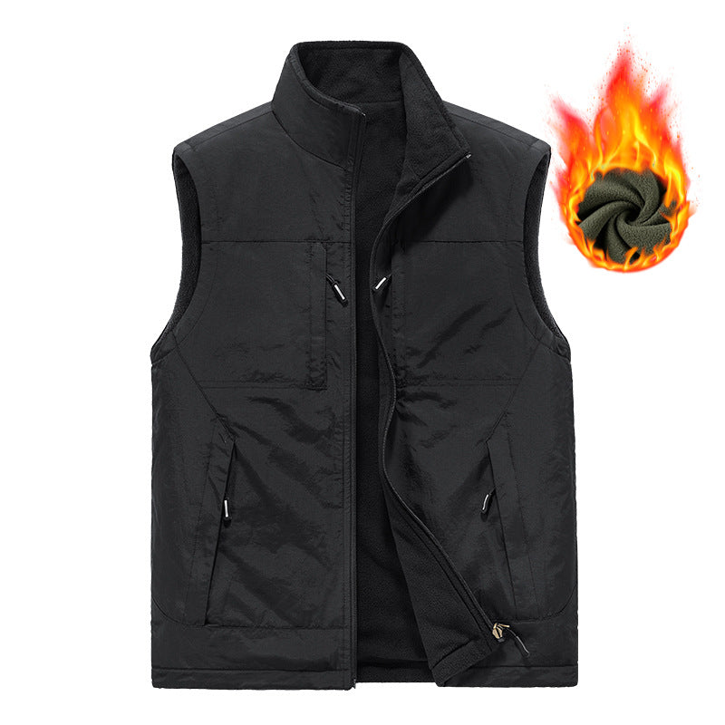 Herren Wende-Weste mit Fleece-Futter Echo Archiv