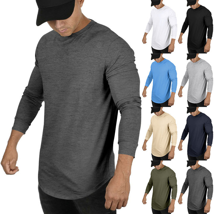 Herren langärmliges lässiges T-Shirt Echoarchiv