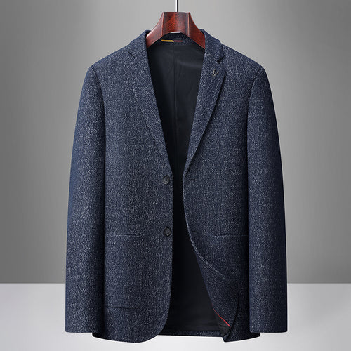 Herren Elegantes strukturiertes Business-Sakko mit aufgesetzten Taschen Echo Archiv